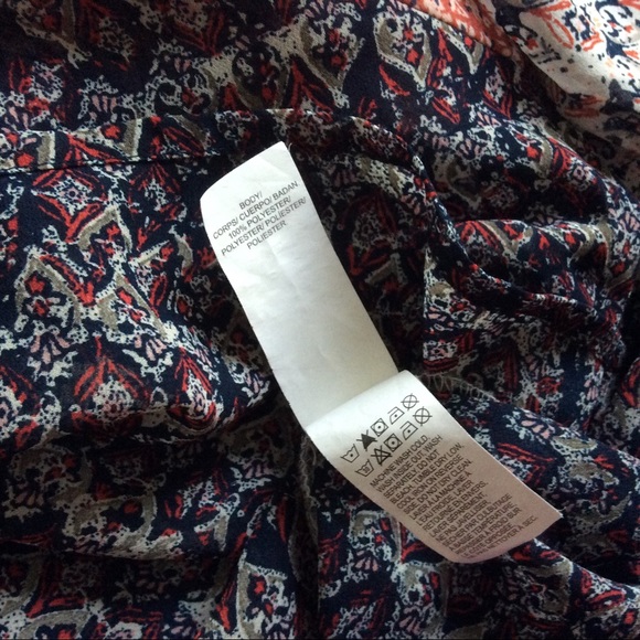 Lucky Brand | Popover Allover Print Blouse - Picture 7 of 7